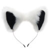 XR-029492_2 Tailz White Fox Tail Anal Plug & Ears Set