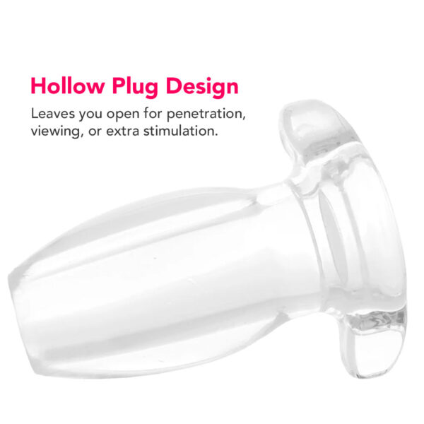 XR-031044_3 Peephole Clear Hollow Anal Plug