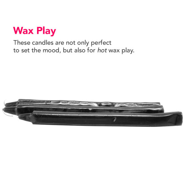 Master Series Dark Drippers Candle Set of 3 in Black