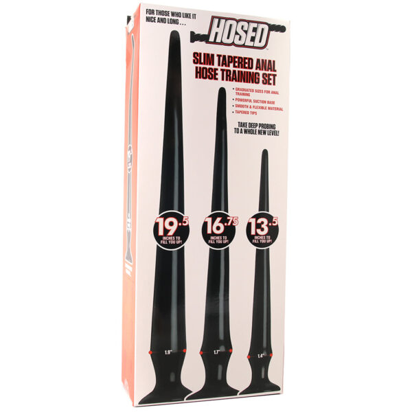 Hosed Slim Tapered Anal Hose Training Set