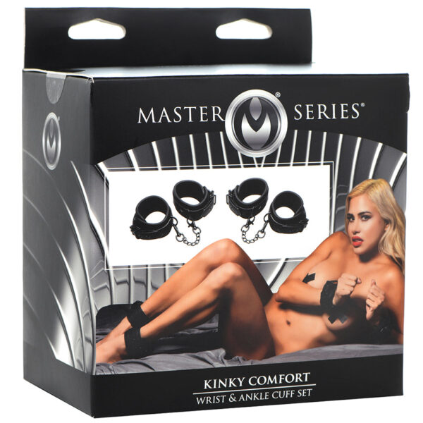 Master Series Kinky Comfort Wrist & Ankle Cuff Set