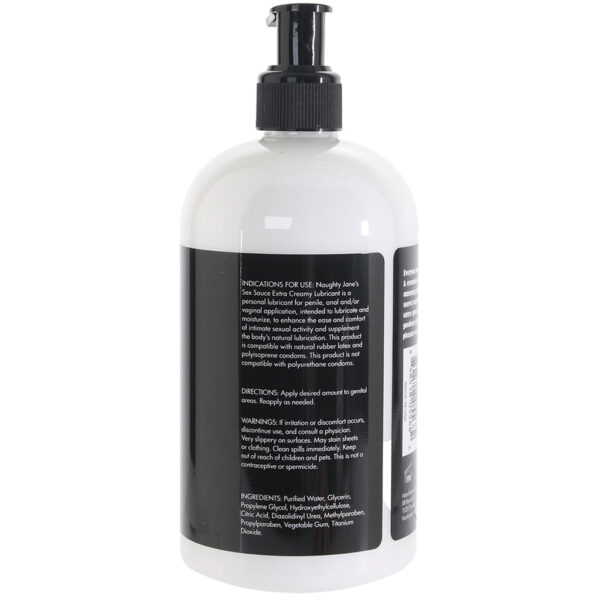 Naughty Jane's Sex Sauce Extra Creamy Lubricant in 16oz/488