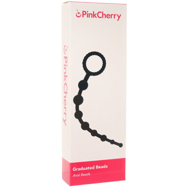ZPC-000108_6 PinkCherry Graduated Anal Beads in Black
