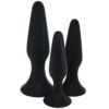 ZPC-000351_1 PinkCherry Silicone Anal Trainer Kit in Black