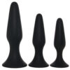 ZPC-000351_3 PinkCherry Silicone Anal Trainer Kit in Black