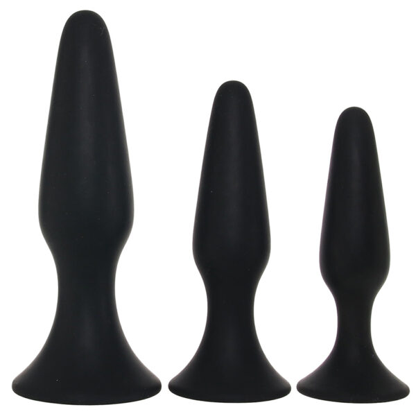 ZPC-000351_3 PinkCherry Silicone Anal Trainer Kit in Black