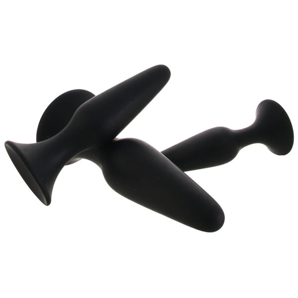 ZPC-000351_5 PinkCherry Silicone Anal Trainer Kit in Black