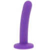 PinkCherry Premium 6 Inch Purple Silicone Slim Anal Dildo