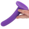 PinkCherry Premium 6 Inch Purple Silicone Slim Anal Dildo