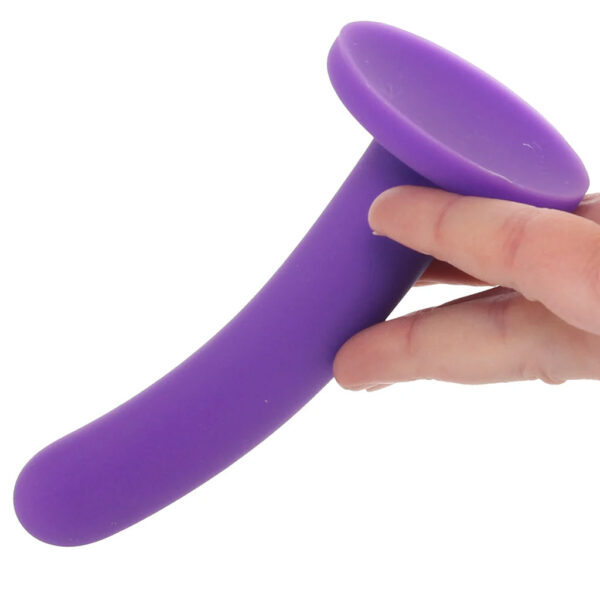PinkCherry Premium 6 Inch Purple Silicone Slim Anal Dildo