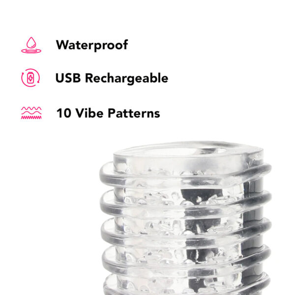 PinkCherry Sensation Vibrating Blowjob Stroker