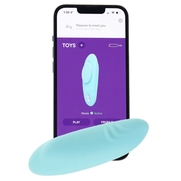 We-Vibe Moxie+ Wearable Clitoral Vibe in Aqua