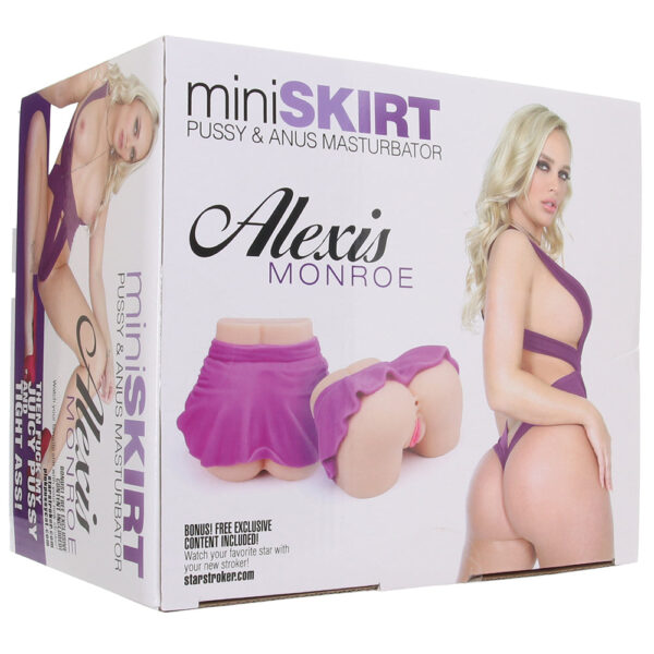 ZZBRT-764427_6 Alexis Monroe Mini Skirt Pussy & Anus Masturbator