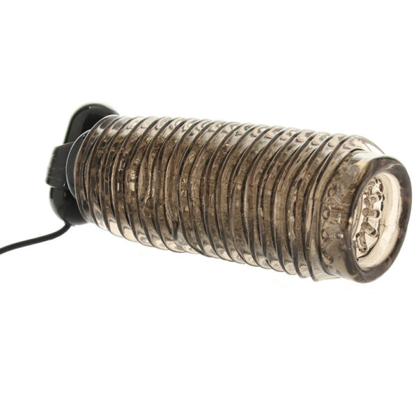 ZZCE-0970-20-3_1 Colt 10 Function Textured Vibrating Stroker in Smoke