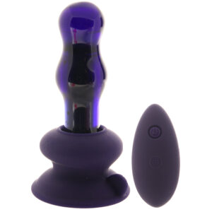 ZZPD-2883-14_1 Icicles No.83 Vibrating Glass Plug in Purple