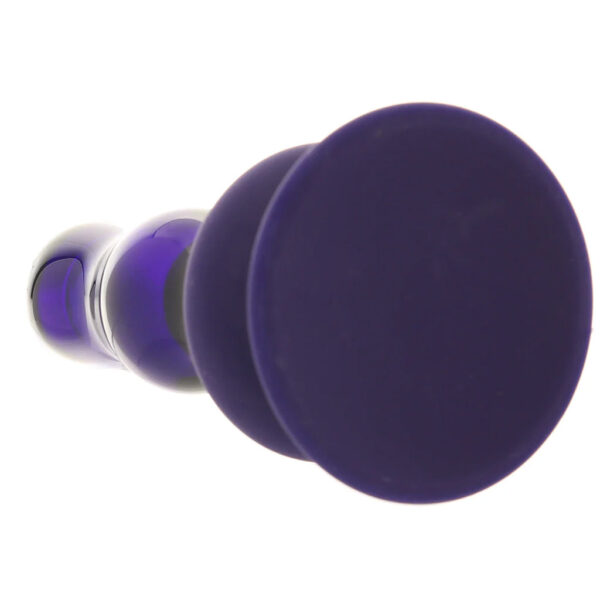 Icicles No.83 Vibrating Glass Plug in Purple