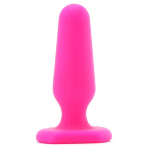 All About Anal Seamless Silicone 3 Inch Butt Plug in Pink
