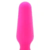 All About Anal Seamless Silicone 3 Inch Butt Plug in Pink