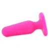 All About Anal Seamless Silicone 3 Inch Butt Plug in Pink