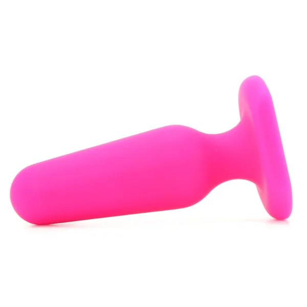 All About Anal Seamless Silicone 3 Inch Butt Plug in Pink
