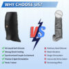 HB-2412-雷德-4 Full-Enclosed Vibrating Penis Sleeve with 10 Vibration Modes