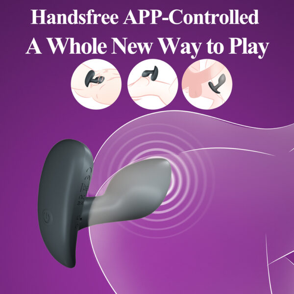 副图7 Anal toys APP Remote Control Prostate Massager Vibrating Butt Plug Anal Plug