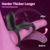 雷欧-4 Vibrating Penis Sleeve Cock Ring – Dual Stimulation Couples Massager with 10 Vibration Modes
