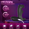 雷欧-7 Vibrating Penis Sleeve Cock Ring – Dual Stimulation Couples Massager with 10 Vibration Modes