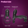 雷欧-8 Vibrating Penis Sleeve Cock Ring – Dual Stimulation Couples Massager with 10 Vibration Modes